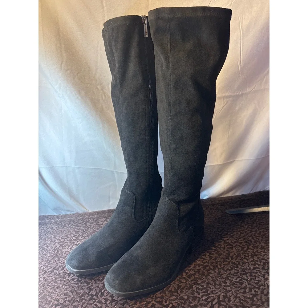 Kenneth Cole Reaction Salt Stretch Over‎ The Knee Boots Black HNXJune 25